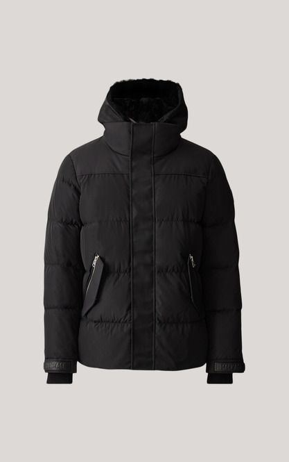 allsaints coronet leather puffer jacket